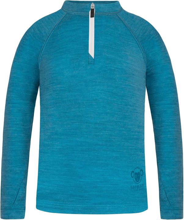 Produktbild Normani Kinder Merino Langarm mit 1/4 Zipper „Nyapari“ - 9545 (134, 140)
