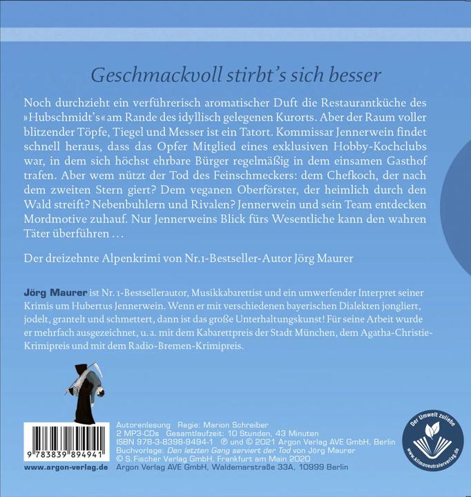 Produktbild Den letzten Gang serviert der Tod (Jörg Maurer, Deutsch)
