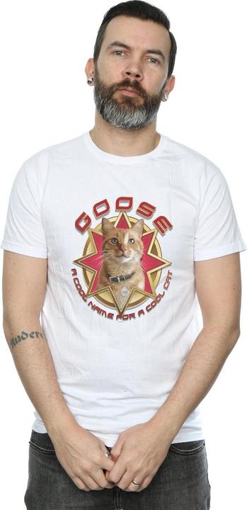 Actual product image Mens Captain Goose Cool Cat T-Shirt (L)