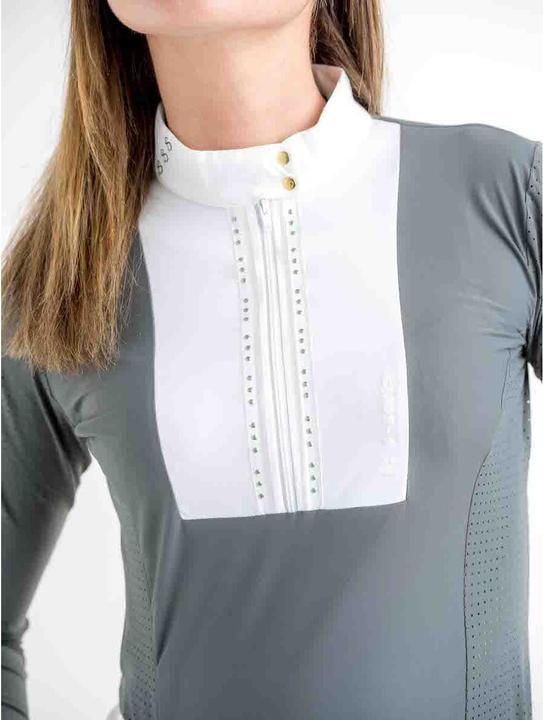 Image du produit Le Sabotier polo d'équitation de concours manche longues alba (40)