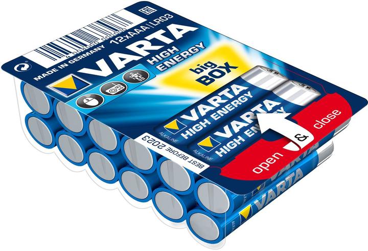 Immagine prodotto Varta Scatola di alimentazione LONGLIFE (12 pz., AAA, 1260 mAh)