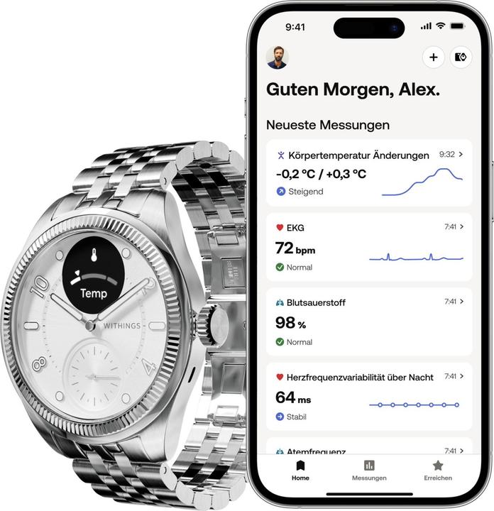 Produktbild Withings ScanWatch Nova Brilliant (39 mm)