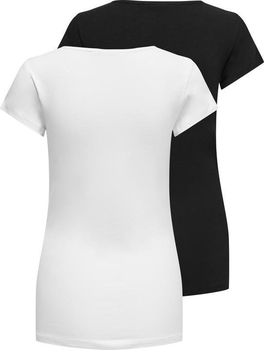 Actual product image Only Maternity Mum 2-pack Basic T-shirt T-shirt (L)