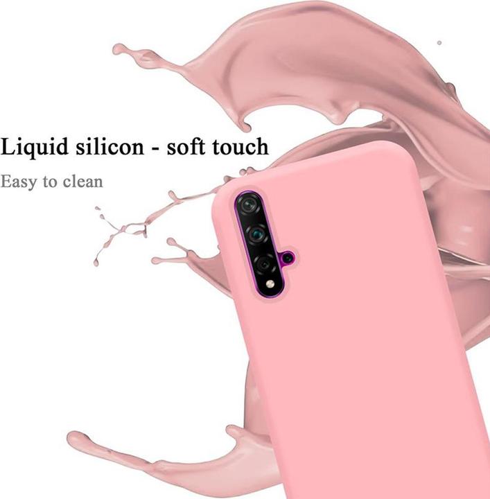 Actual product image Cadorabo TPU Liquid Silicone Case Cover (Huawei Nova 5T, Honor 20s, Fee 20)