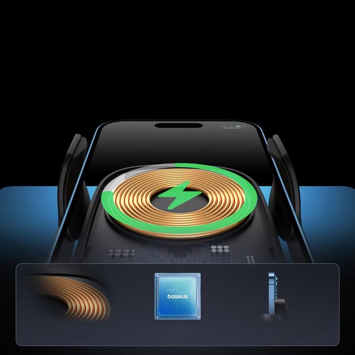 Produktbild Baseus Wireless Charging Car Mount MilkyWay Pro 15W (black)