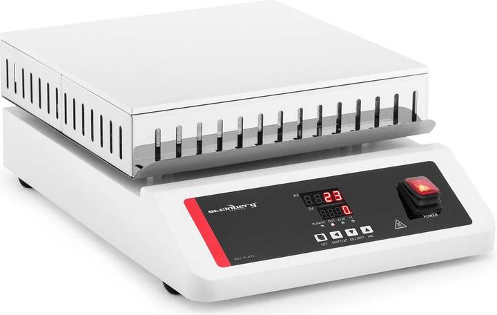 Immagine prodotto Steinberg Piastra riscaldante da laboratorio - 30 x 30 cm - Fino a 350 °C - 20 kg