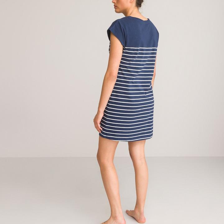 Image du produit La Redoute Collections Chemise de nuit à rayures (42)