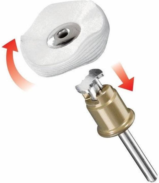 Produktbild Dremel Textilpolierscheibe Ø 25,0 mm, EZ SpeedClic kompatibel (1 Stück)