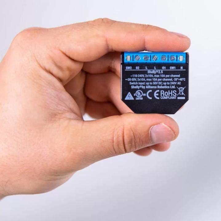 Produktbild Shelly Dual WLAN Schalter (Schaltaktor)