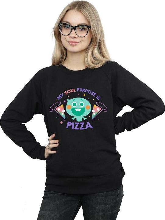 Actual product image Disney Womens/Ladies Soul 22 Soul Purpose Is Pizza Sweatshirt (L)