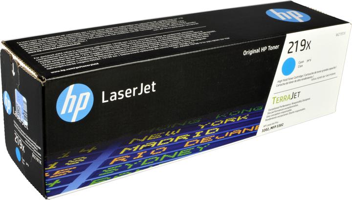 Actual product image HP 219X High Yield Cyan Original LaserJet Toner Cartridge, 2500 pages, Cyan, 1 pc(s) (C)