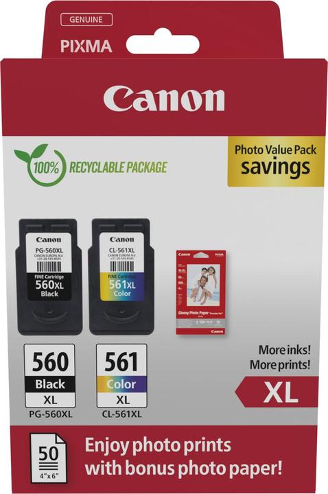 Canon PG-560XL / CL-561XL Photo Value Pack (CF, Color)