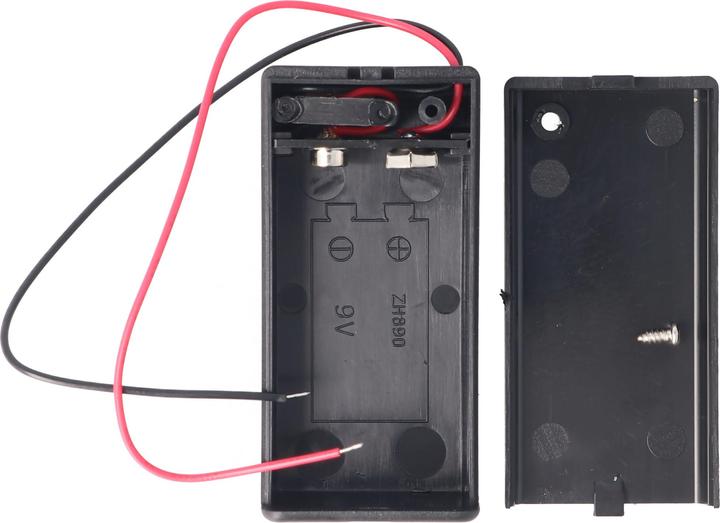 Actual product image Goobay 1x 9V block battery holder