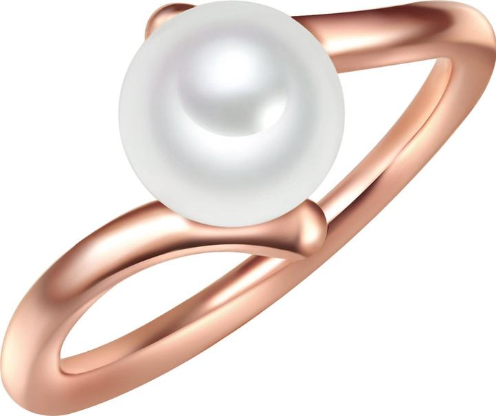 Actual product image Valero Pearls Ladies Sterling Silver Freshwater Cultured Pearl Rose Gold - 11338 (54, 925 Silver)
