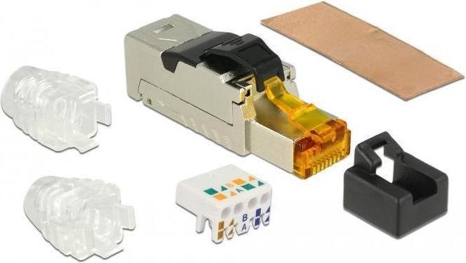 Image du produit Delock Connecteur RJ45 filaire sur le terrain (S/FTP, CAT6a, 0.06 m)