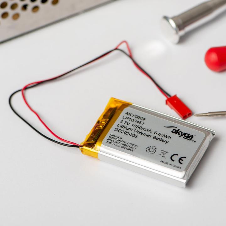 Immagine prodotto Akyga LP903759 Akkupack x Spezial-Akku LiPo 3.7 V 2200 mAh (3.70 V, 2200 mAh)