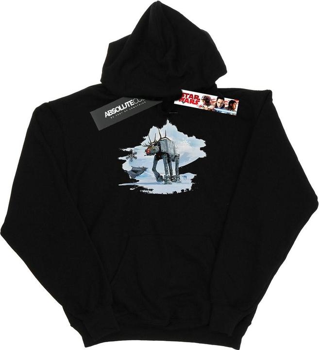 Actual product image Star Wars Womens/Ladies Christmas AT-AT Reindeer Hoodie (L)