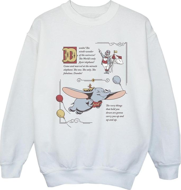 Disney Dumbo Story Book Page Sweatshirt Mädchen