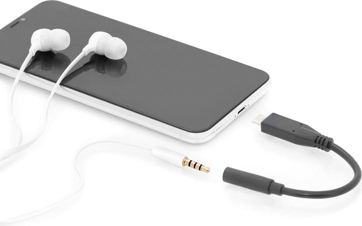 Actual product image Digitus USB C – 3.5 mm Buchse Audio Adapter (0.20 m, USB)