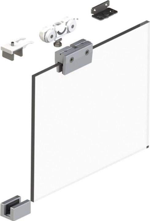 Actual product image Helm Sliding system 73 50 kg Glass doors ESG 8 mm Complete set