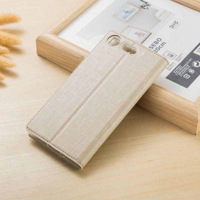 Actual product image MU Classic Leather Bookcover Sleeve (Sony Xperia XZ1 Compact)