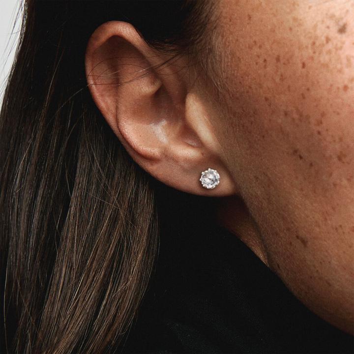 Actual product image Pandora Stud Earrings Clear Sparkling Crown (Sterling silver 925)