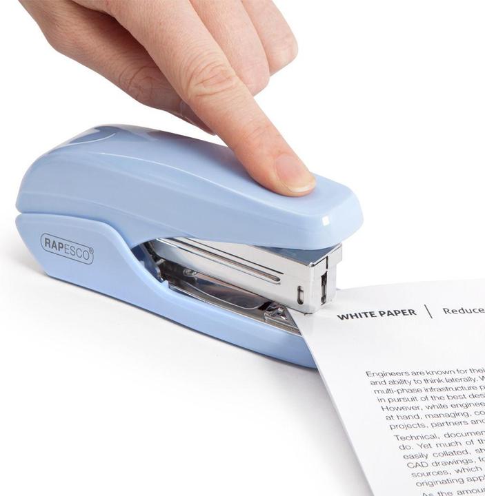 Produktbild Rapesco 1340 X5-25ps Less Effort Heftgerät - 25 Blatt - Hellblau (25 Blätter)
