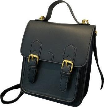 Only-Bags.Store Vegan Leder Satchel Rucksack, 3 Weg Satchel Rucksack, Preppy Rucksack, Vegan Leder Handtasche