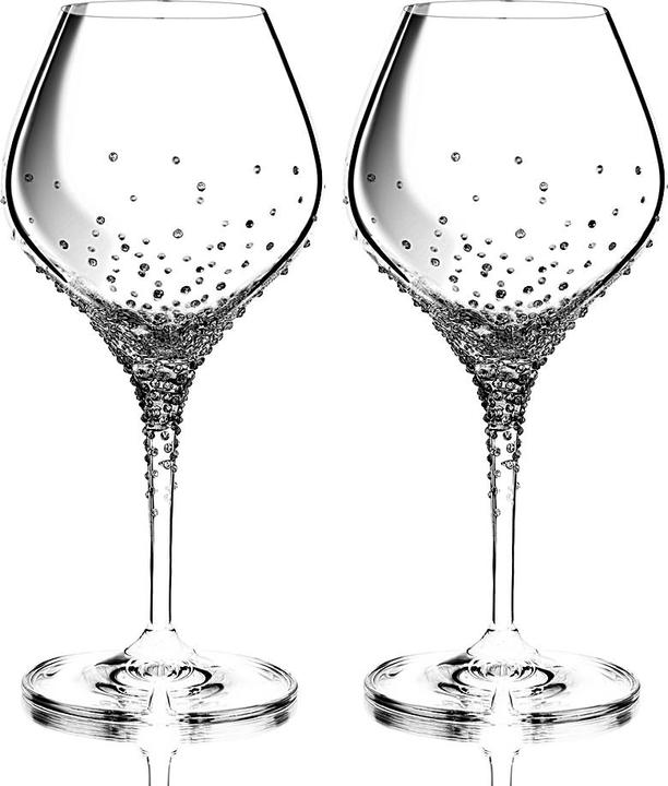 Immagine prodotto Bohemian Grace Bicchiere da vino con Swarovski Elements 2 pezzi. (28 cl, 2 Occhiali, Bicchieri da vino bianco)