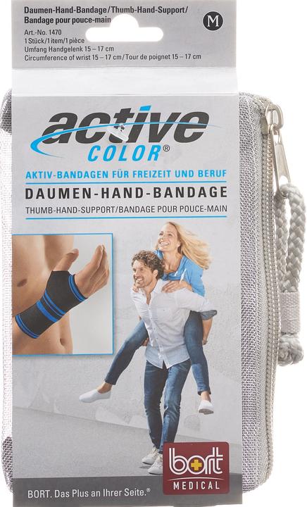 Bort Medical ActivColor Daumen Hand Bandae schwarz S (S)