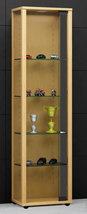 Actual product image VCM Collection stand display case wood glass Edana Mini (115 x 33 x 18 cm)