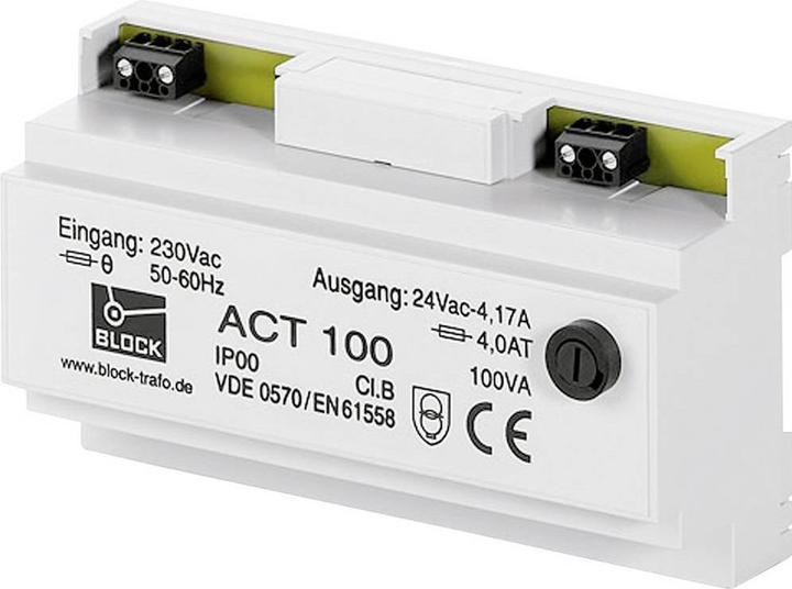 Immagine prodotto Block Transformatore DIN-rail 25VA 24V