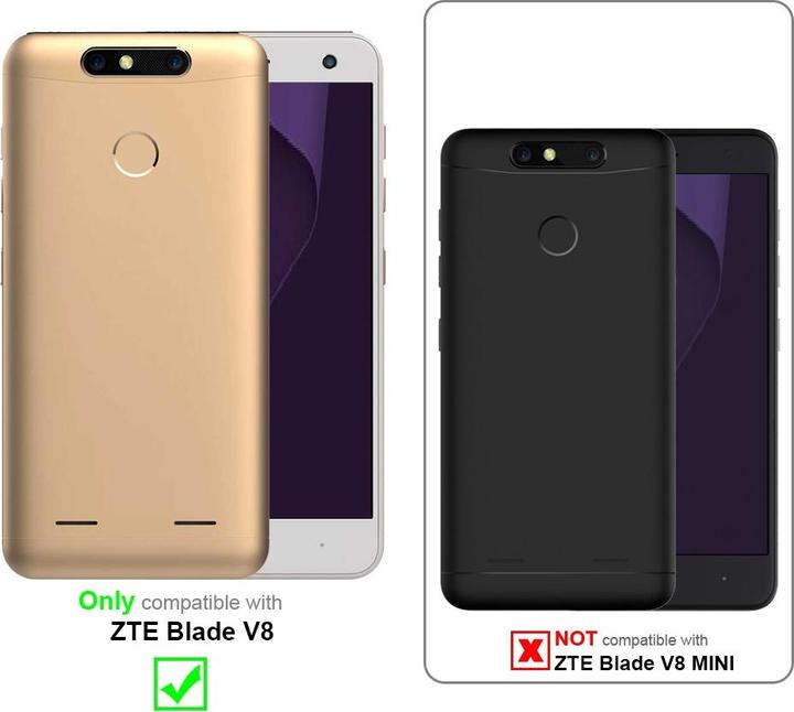 Actual product image Cadorabo display protection glass (1 Piece, ZTE Blade V8)