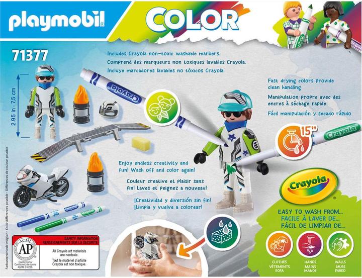 Image du produit Playmobil Couleur : Motocross Moto (71377)
