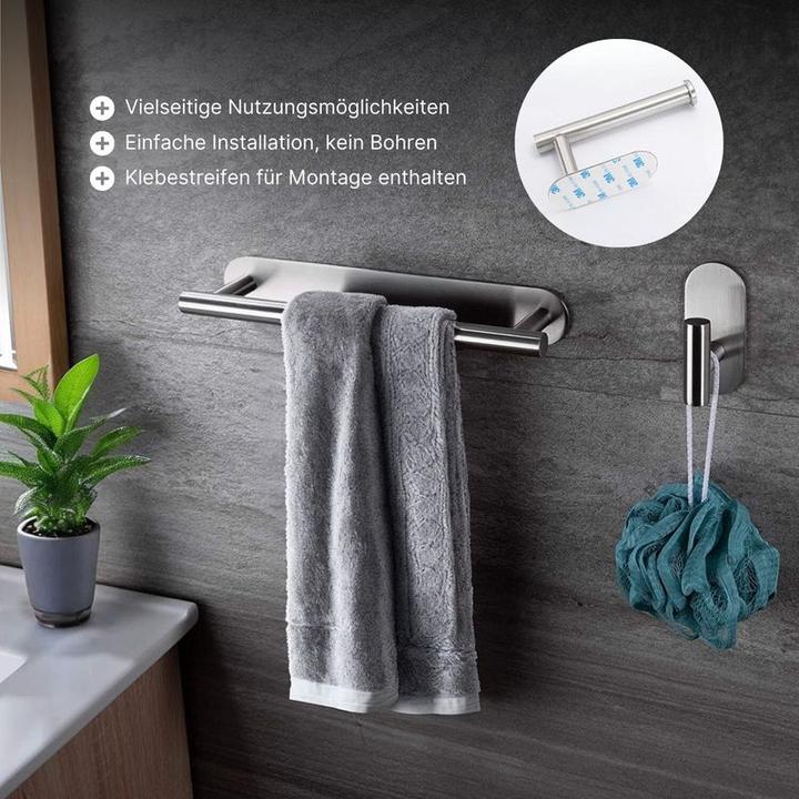Image du produit Hermex Salle de bain Hardware Set 5-pièces porte-serviettes toilette papier mural crochet