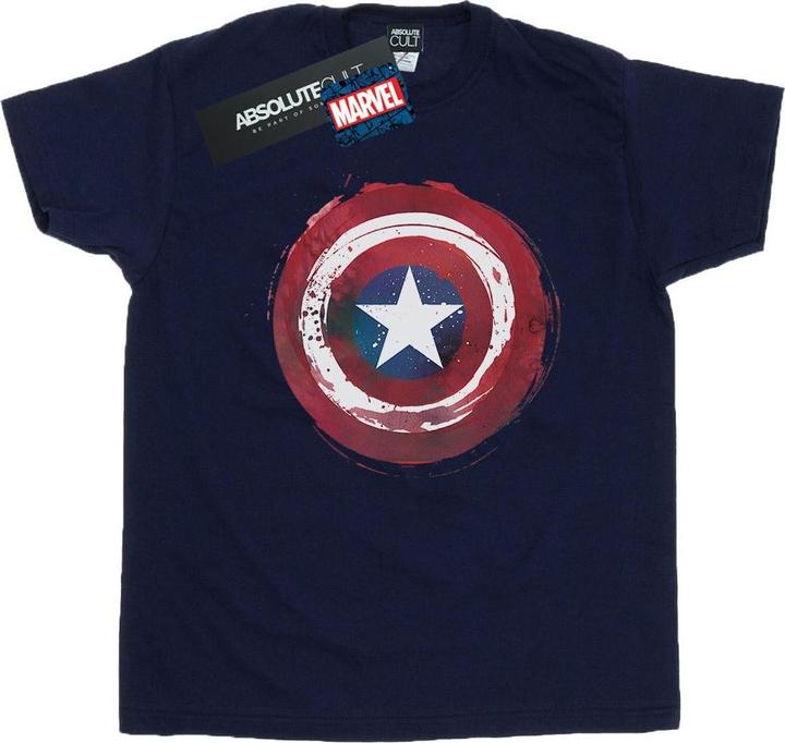 Image du produit - T-shirt CAPTAIN AMERICA SPLATTER SHIELD - Femme (M)