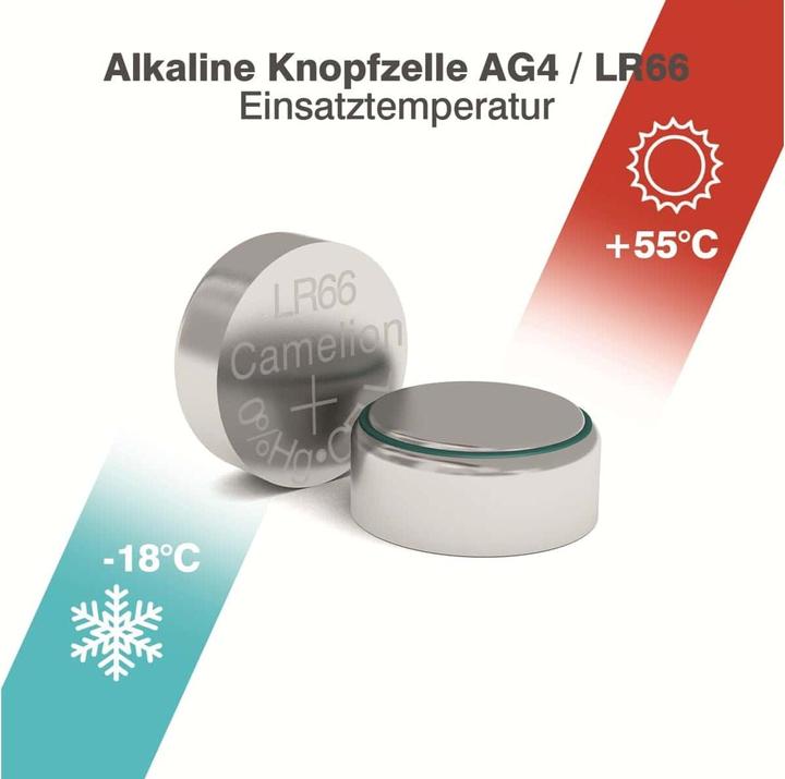 Immagine prodotto Camelion AG4, LR66, LR626, 377 Alcalina (10 pz., SR66, 20 mAh)