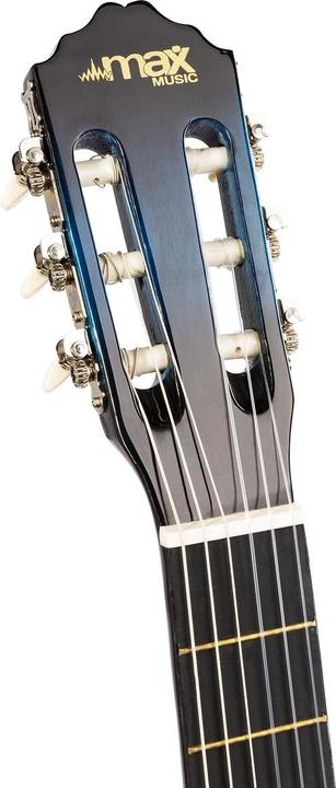 Produktbild Max Konzertgitarre SoloArt Set Blau (Akustik Gitarren Set, Holz)