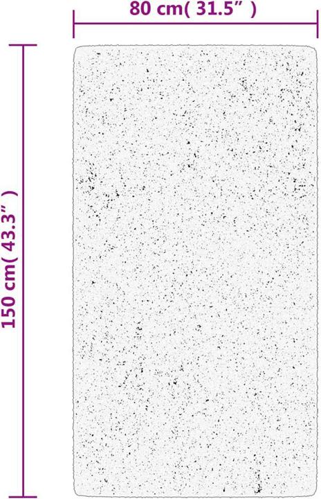 Image du produit VidaXL Tapis Shaggy haut velours Moderne (150 x 80 cm)