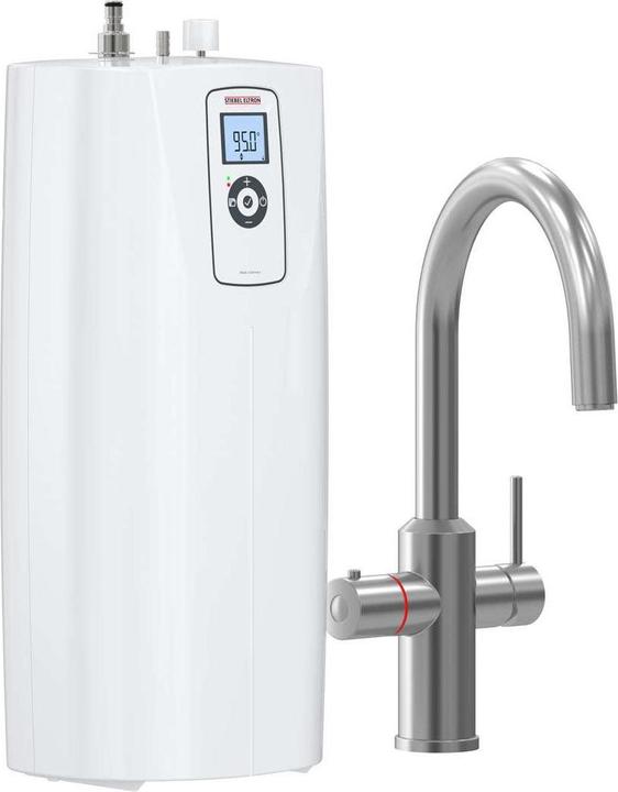 Produktbild Stiebel Eltron HOT 2.6 N Premium + 3in1 b (gebürstet), Heisswassergerät + Wasserhahn für die Küche, TÜV geprüft
