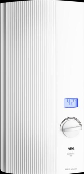 Produktbild AEG Haustechnik DDLE LCD 27 kW Elektronischer Durchlauferhitzer, gradgenaue Temperaturwahl mit LC-Display