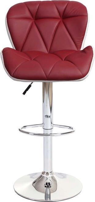Produktbild Mendler Barhocker, Barstuhl Tresenhocker, höhenverstellbar Kunstleder bordeaux