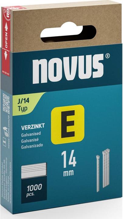 Produktbild Novus Nägel E / J 14mm 1000 Stk.