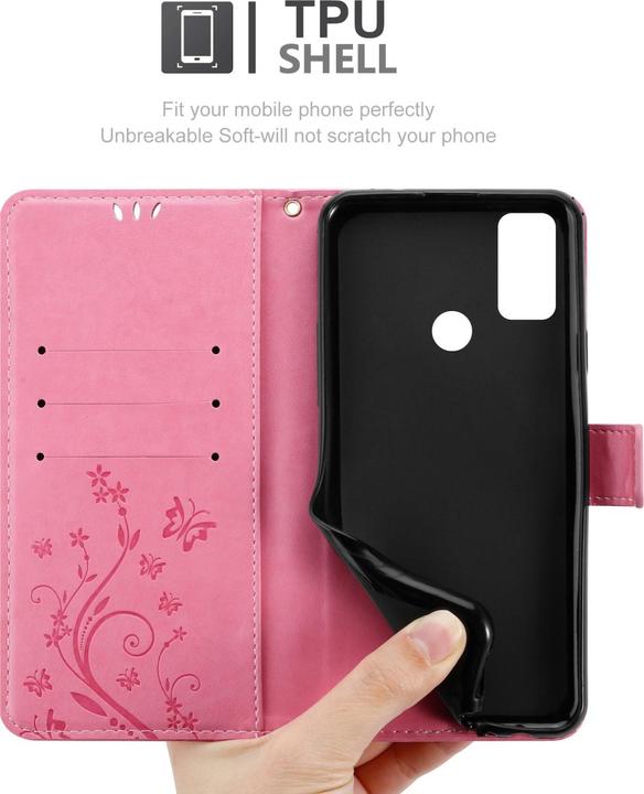 Immagine prodotto Cadorabo Copertina del libro a fiori (Alcatel 1S (2021), Alcatel 3L)