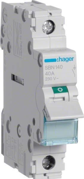 Hager Controller Multiple 40A 1P SBN140