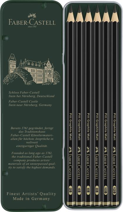 Image du produit Faber-Castell Pitt Graphite 6 pièces (M, 6 x)