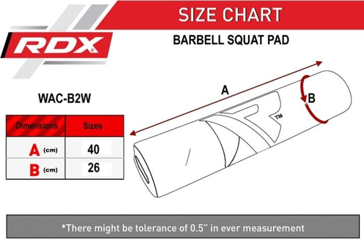 Produktbild Rdx Gym Bar Pad Sublimation White