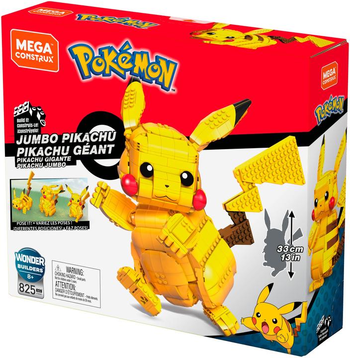Actual product image Mega Construx Pokemon Jumbo Pikachu