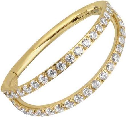 Immagine prodotto Bijouteria Piercing orecchio (Rivestimento in PVD (colore oro), Titanio, Vetro (di orologio))