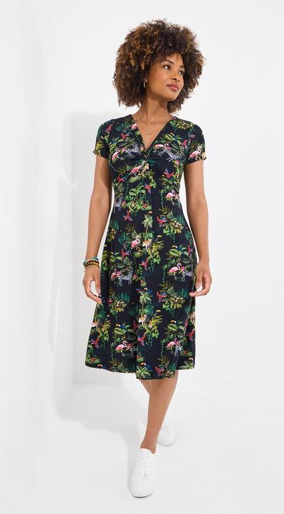 Produktbild Joe Browns Animal Print Short Sleeve Jersey Knee-Length Dress (14)